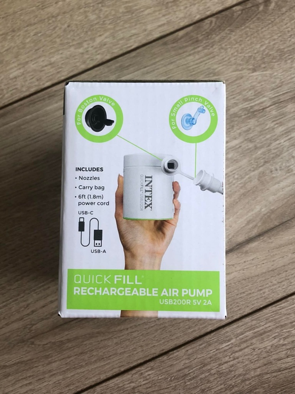 Intex Quick Fill Cylinder Mini Rechargeable Air Pump - Picture 2 of 4